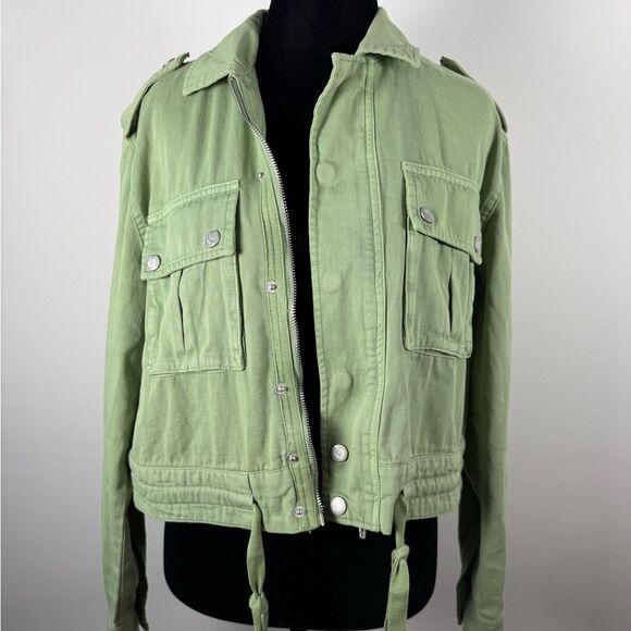 Blank NYC  XS Utility Jacket Cropped Lightweight - Picture 15 of 16